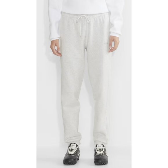ARITZIA TNA Cozy AF Sweatfleece Boyfriend Sweatpant Heather Cloud White Size S - Picture 1 of 16